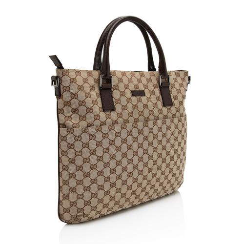 Gucci GG Canvas Front Pocket Convertible Large Tote