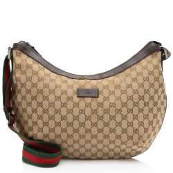 Gucci GG Canvas Half Moon Medium Messenger