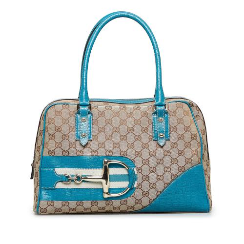 Gucci GG Canvas Hasler Handbag