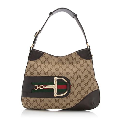Gucci GG Canvas Hasler Medium Shoulder Bag