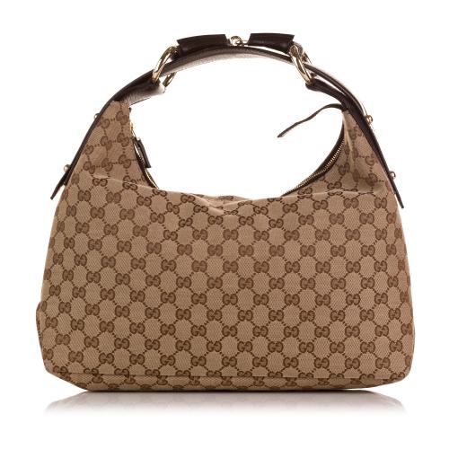 Gucci GG Canvas Horsebit Hobo