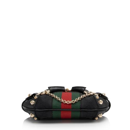 Gucci GG Canvas Horsebit Small Shoulder Bag