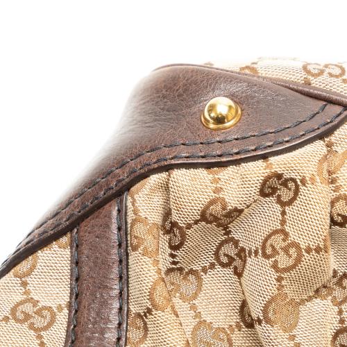 Gucci GG Canvas Jockey Shoulder Bag
