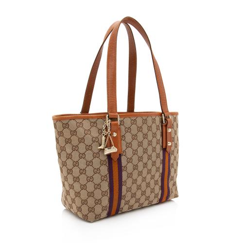 Gucci Beige/Brown GG Canvas Jolicoeur Large Tote Bag