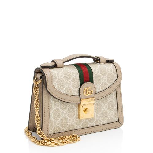 Gucci GG Canvas Ophidia Mini Top Handle