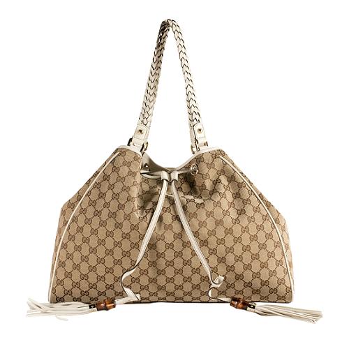 Gucci GG Canvas 'Peggy' Shoulder Handbag