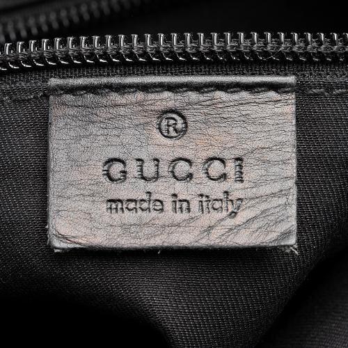 Gucci GG Canvas Perforated Leather Messenger Bag