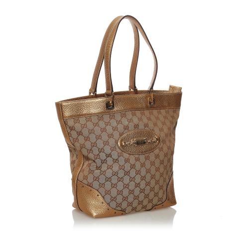 Gucci GG Canvas Punch Tote Bag