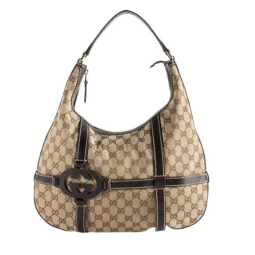 Gucci GG Canvas Royal Hobo Handbag