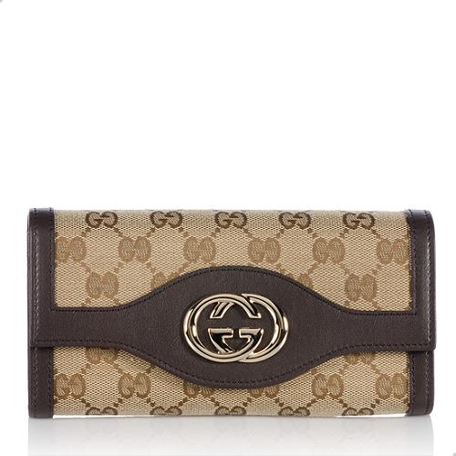 Gucci GG Canvas Sukey Continental Wallet