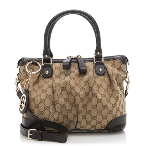 Gucci GG Canvas Sukey Top Handle Bag