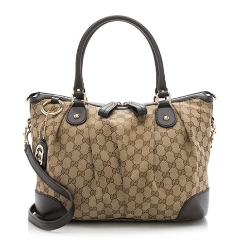 Gucci GG Canvas Sukey Top Handle Large Bag