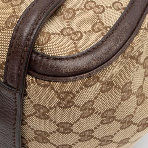 Gucci GG Canvas Techno Horsebit Top Handle Shoulder Bag