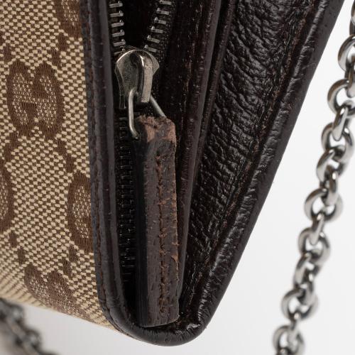 Gucci GG Canvas Wallet on Chain Bag