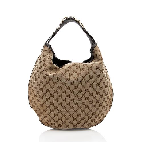 Gucci GG Canvas Wave Large Hobo