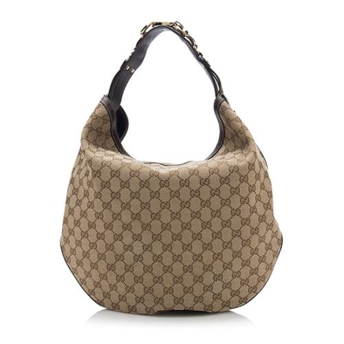 Gucci GG Canvas Wave Large Hobo