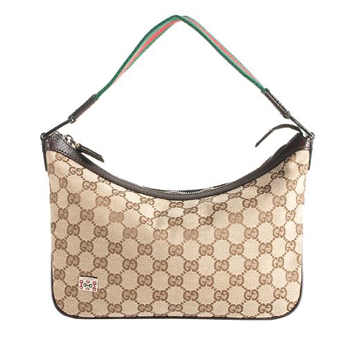 Gucci GG Canvas Web Small Shoulder Bag