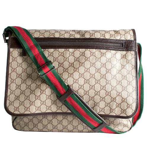 Gucci GG Coated Canvas Large Messenger 