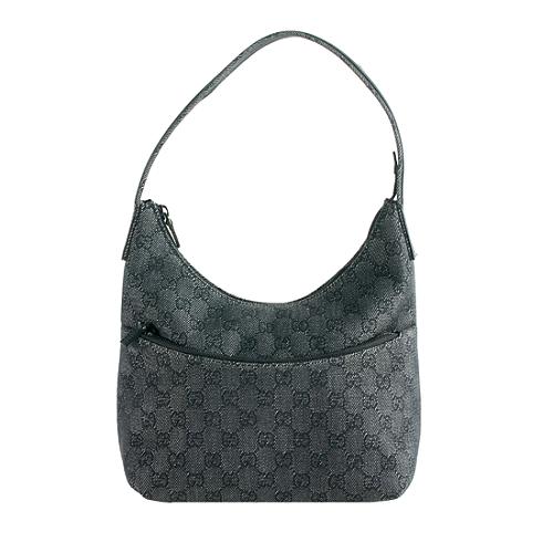 Gucci GG Denim Hobo Bag
