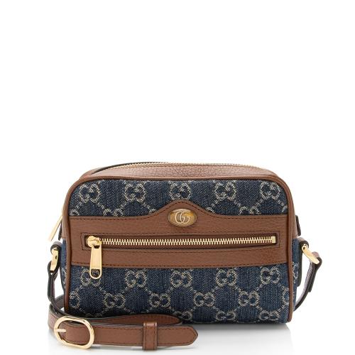 Gucci GG Denim Ophidia Mini Shoulder Bag