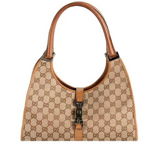Gucci GG Fabric Bardot Shoulder Bag