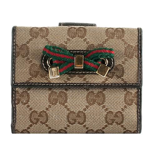 Gucci GG Fabric Princy French Wallet