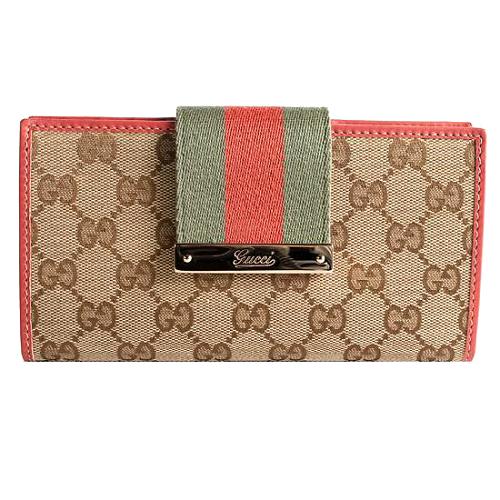 Gucci GG Fabric Web Wallet