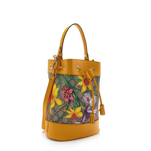 Gucci GG Flora Small Ophidia Bucket Bag