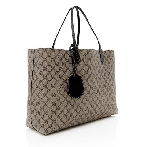 Gucci GG Supreme Leather Large Reversible Tote