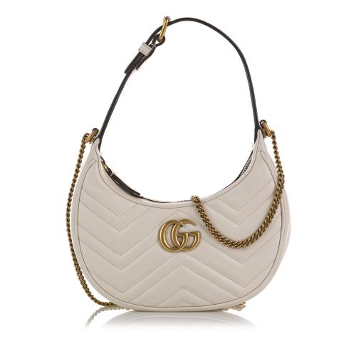 Gucci GG Marmont Half Moon Shaped Mini Bag