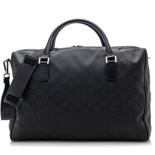Gucci GG Nylon Carry On Duffle Bag 