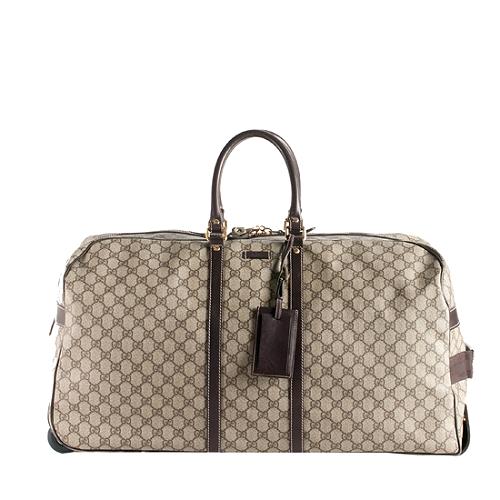 Gucci GG Plus 24" Large Rolling Luggage