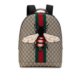 Gucci GG Supreme Animalier Web Backpack