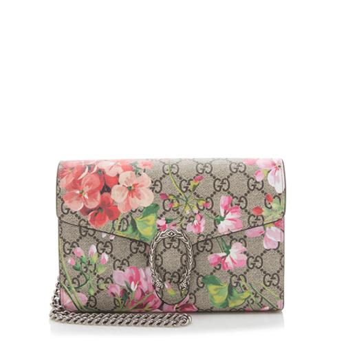 Gucci GG Supreme Blooms Dionysus Chain Wallet