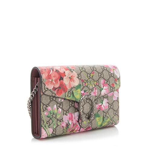 Gucci GG Supreme Blooms Dionysus Chain Wallet