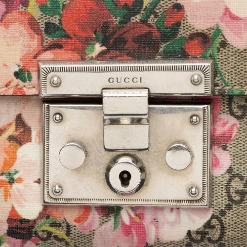 Gucci GG Supreme Blooms Padlock Small Shoulder Bag
