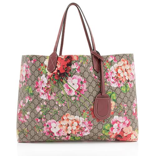 Gucci GG Supreme Blooms Reversible Large Tote