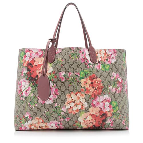 Gucci GG Supreme Blooms Reversible Large Tote