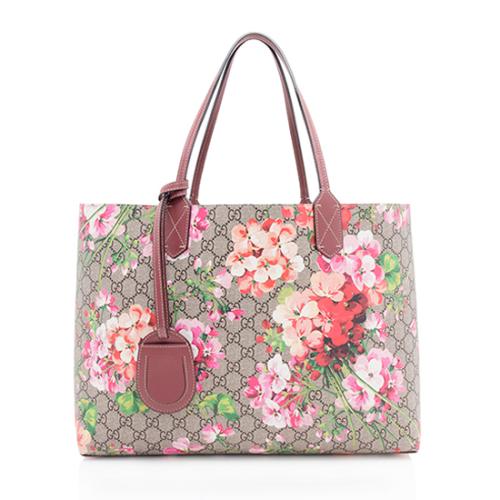 Gucci GG Supreme Blooms Reversible Medium Tote