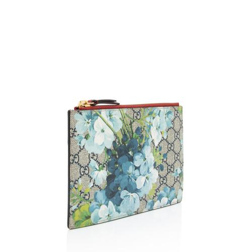 Gucci GG Supreme Blooms Zip Pouch