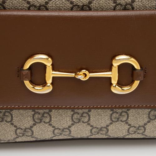 Gucci GG Supreme Calfskin Horsebit 1955 Small Shoulder Bag