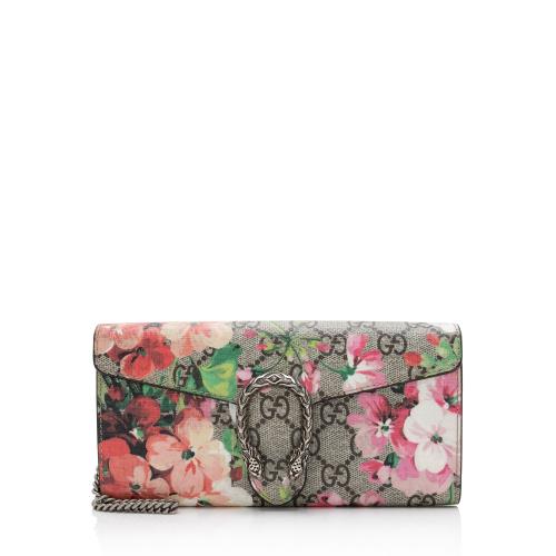 Gucci GG Supreme Blooms Dionysus Mini Wallet on Chain Bag