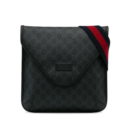 Gucci GG Supreme Envelope Web Crossbody Bag