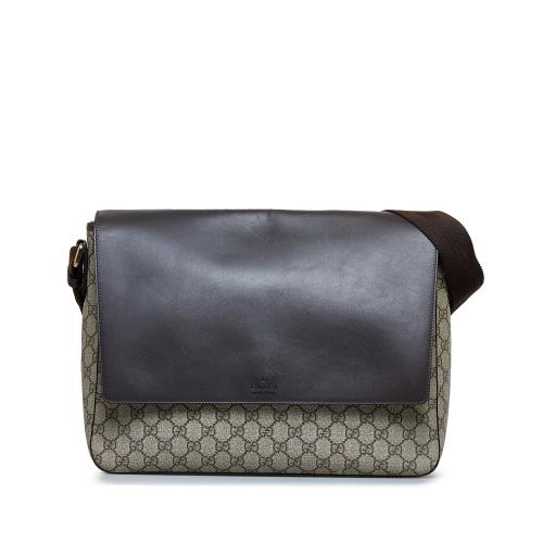 Gucci Gg Supreme Flap Messenger