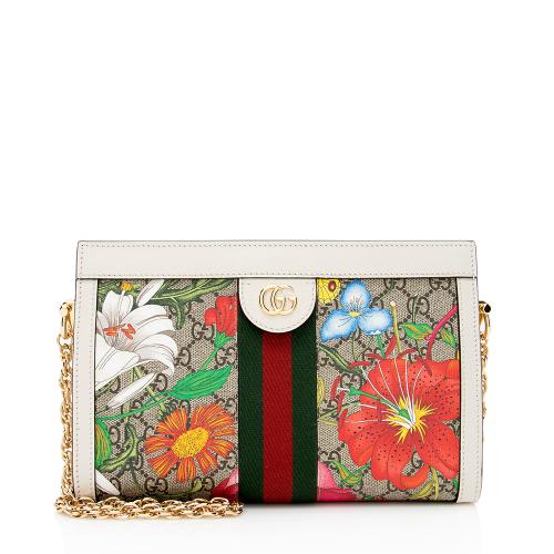 Gucci GG Supreme Flora Ophidia Shoulder Bag
