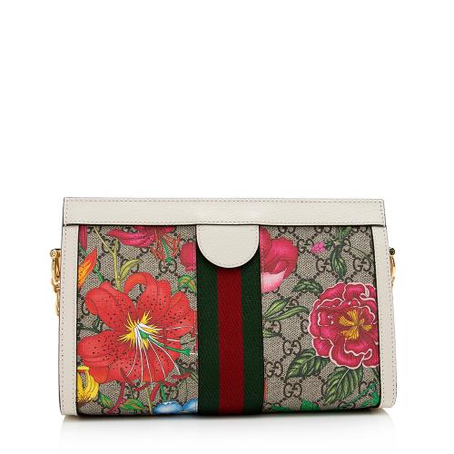 Gucci GG Supreme Flora Ophidia Shoulder Bag