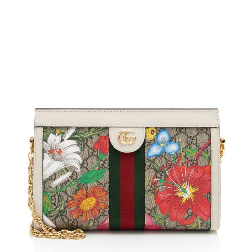 Gucci GG Supreme Flora Ophidia Shoulder Bag