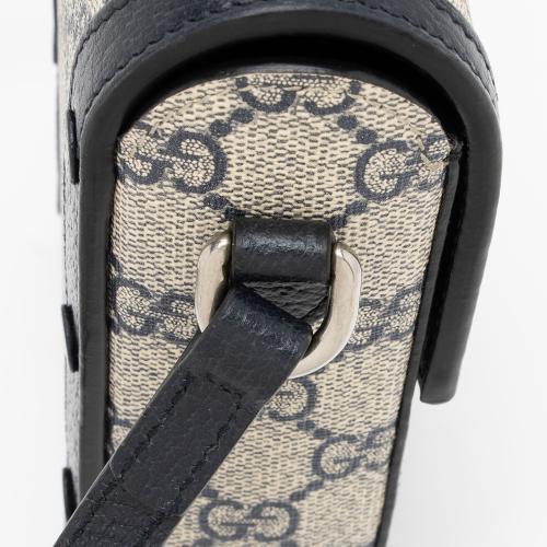 Gucci GG Supreme Horsebit 1955 Vertical Mini Shoulder Bag