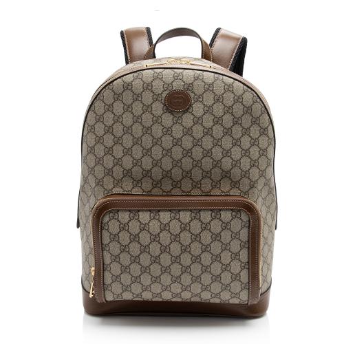 Gucci GG Supreme Interlocking G Backpack