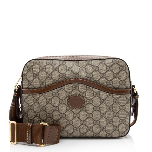 Gucci GG Supreme Interlocking G Messenger Bag